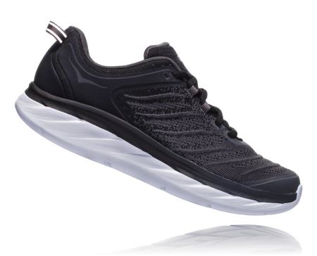 Hoka Akasa Versatile Sneaker - Adidasi Alergare Largi Dama Negrii / Gri Inchis | RO-JTdhm8F